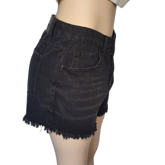 Blue Savvy Black Denim Shorts - Picture 4 of 7